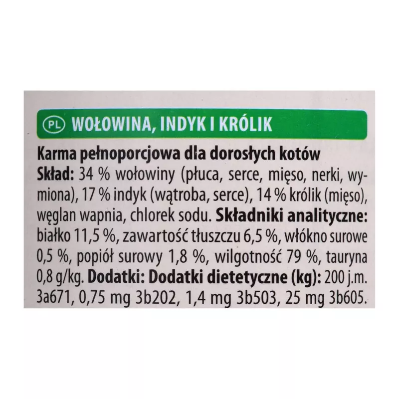 ANIMONDA Carny Adult Rind, Pute, Kaninchen - Nassfutter für Katzen - 400g