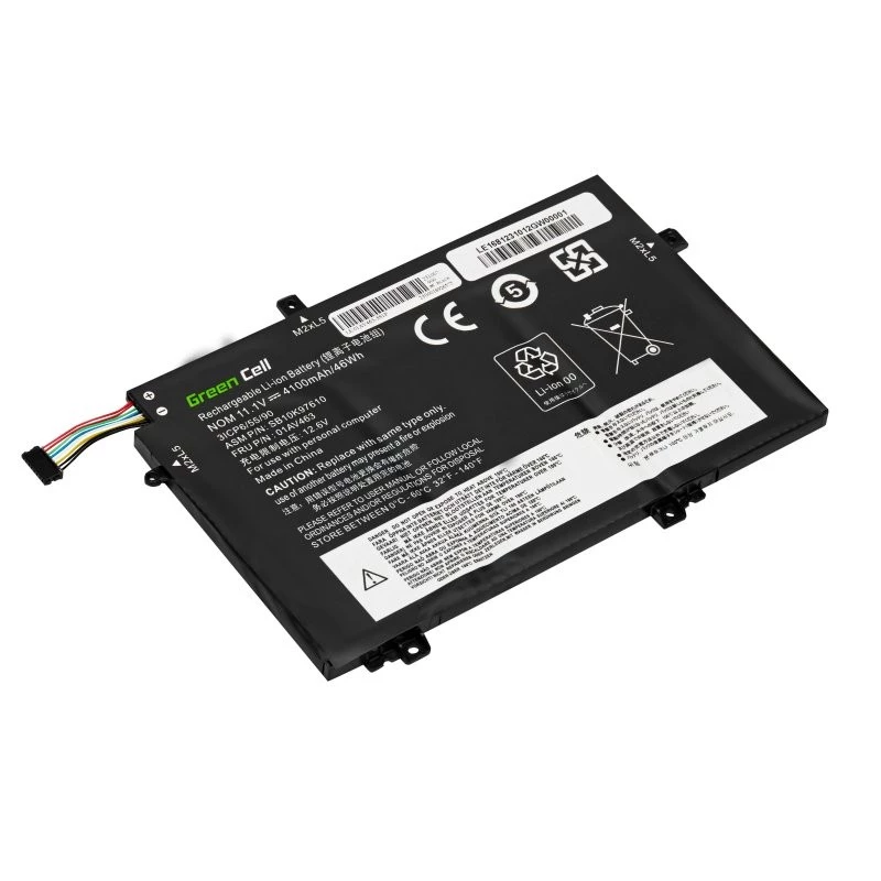 Batterie Grün Cell LE168 Lenovo ThinkPad L480 L490 L580 L590 L14 L15 Gen 1 Gen 2