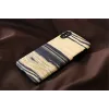 Smartphone-Hülle man and wood für iPhone X/XS – weißes Ebenholz schwarz