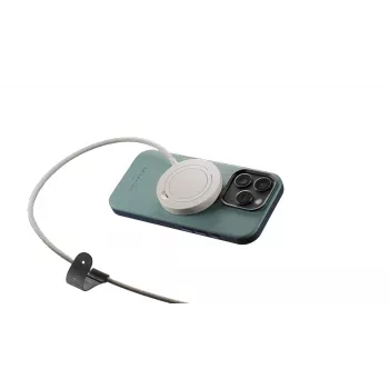 Kabelloses Ladestation native union Snapstand Qi2 Sandstone, Indoor USB-betrieben, 1,5 m Kabel, Hellgrau