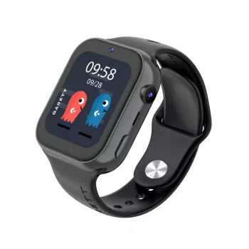 Garett Kids Twin 2 4G Kinder-Smartwatch, 1,83" IPS, GPS, Schwarz