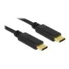 USB-Kabel DeLOCK 83868 USB 2.0 4m USB C Schwarz