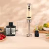Handmixer CECOTEC Power Mixer RetroGelb 1200MAX Cream&Crush, 1200 W, mehrere Geschwindigkeiten, Knethaken und Quirle