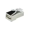 Drahtverbinder RJ45 LogiLink MP0022 Schwarz Transparent
