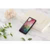 Handyhülle iKins für Samsung Galaxy S20+ — Wasserblumen-Design, schwarz