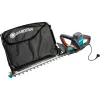 Gardena Elektro-Heckenschere ComfortCut 550/50, 50 cm, Doppelmesser, 2,7 cm, Orange, Schwarz, Blau, 2,6 m/s², 84 dB