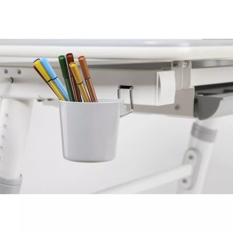 Ergo Office Kinder ergonomisch höhenverstellbarer Schreibtisch, grau, max. 100 kg, ER-417 2cz