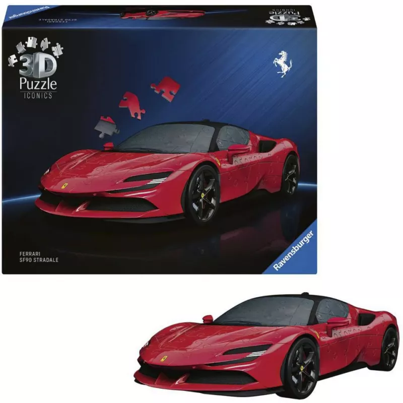 3D Puzzle Ravensburger Iconics Ferrari SF90 Stradale – Sammlermodellbausatz