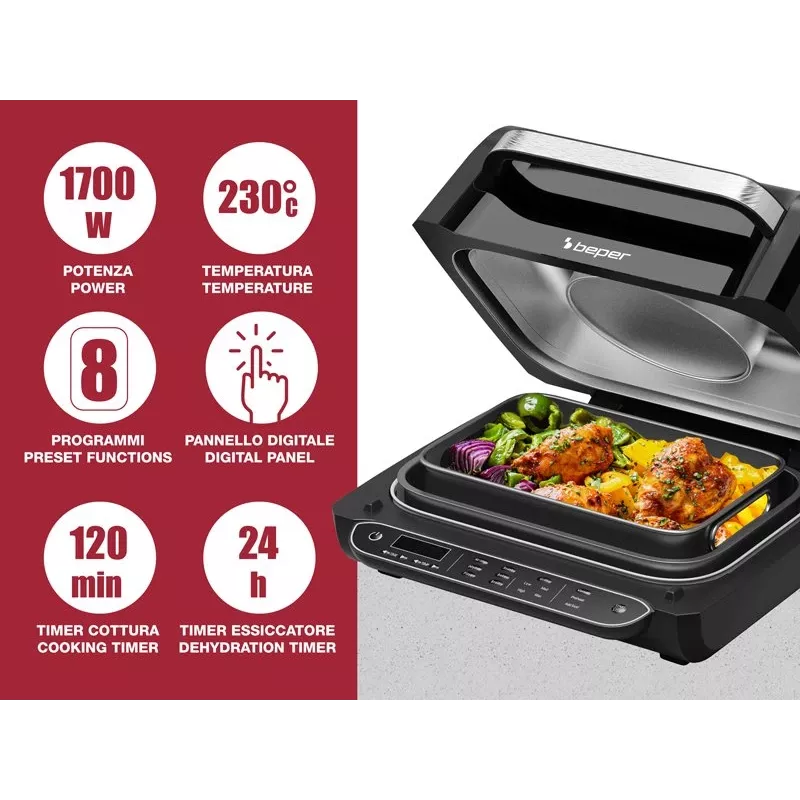 Elektrische Fritteuse Beper P101FRI080 800W 2L – kompakte Tischfritteuse