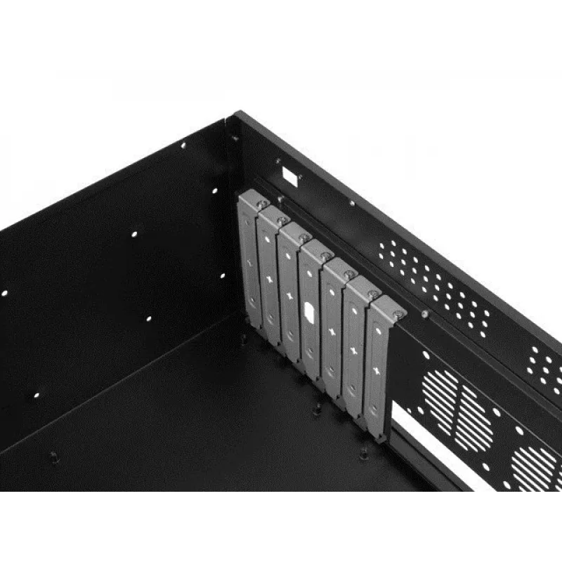 Rack-Gehäuse LANBERG SC01-3504-10B, 1x 3,5-Zoll + 1x 2,5-Zoll Einschub, 7 Erweiterungsslots, 2x 120-mm-Frontlüfter, USB2.0