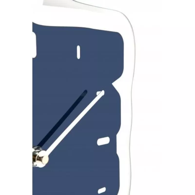 NeXtime Wanduhr 3072bl Thumbs up, 40,5x41,5 cm, Wand, Blau/Silber