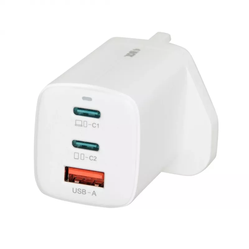 iBOX C-65 Weiß, GaN 65W Universal-Ladegerät UK-Stecker
