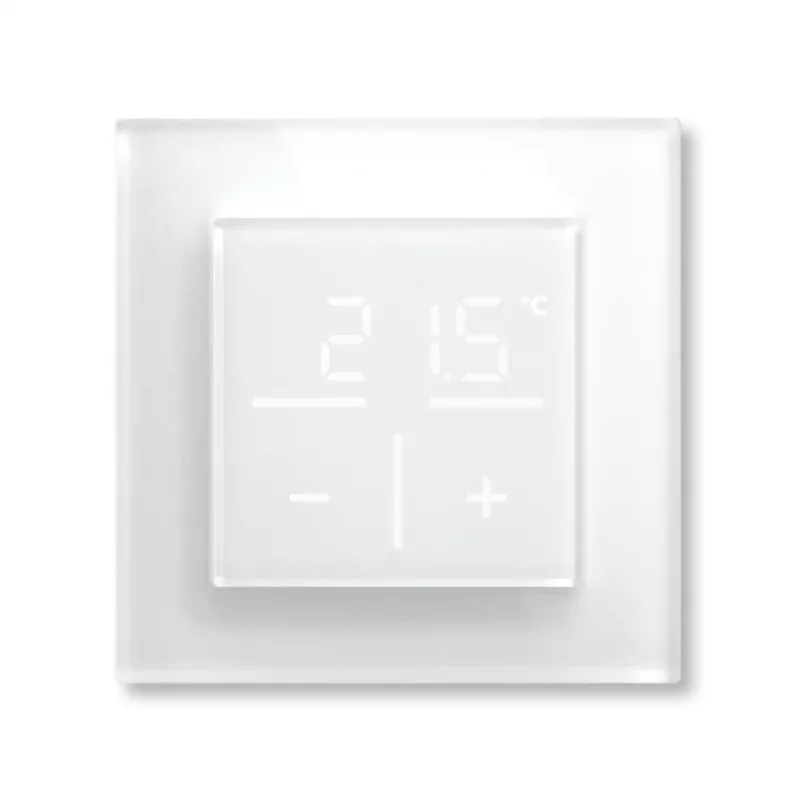 Glas-Wandthermostat Homematic IP 161333A0 mit CO2-Sensor, digital RF, 230 V, 54,5×54,5×29 mm