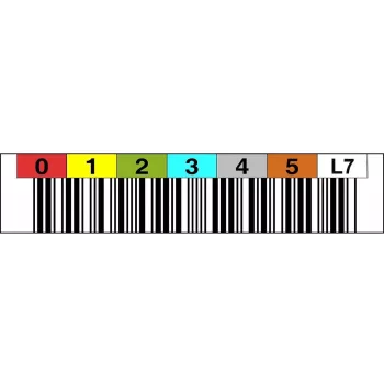 Etikettenrollen ASTAR LTO7200299 — LTO7-Barcode-Etiketten, horizontale Ausrichtung