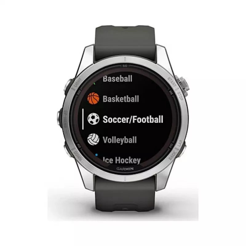 Garmin fēnix 7S Pro 3,05 cm (1,2 inch) MIP 42 mm Digital 240 x 240 Pixel Touchscreen Silber Wi-Fi GPS (Satellit)