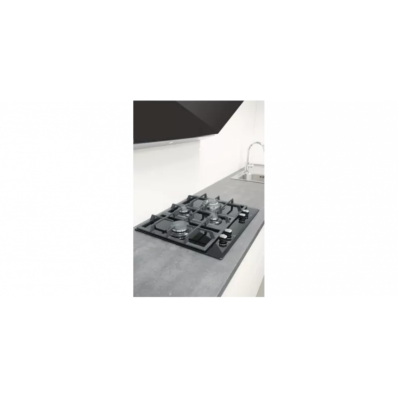 CATA | Kochfeld | LCI 6031 B | Gas auf Glas | Anzahl Kochstellen 4 | Drehknöpfe | Schwarz