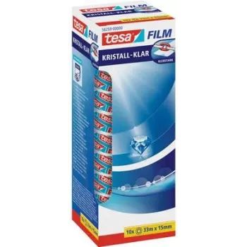 Klebeband Tesa Film 58259 transparent, 33 m x 15 mm, 10er-Pack Rollen