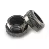 XSPC Connector G1/4 zu 14mm Hardtube, schwarz chrom - 8 Stück