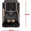 Okka Espresso Pro, Vollautomat Schwarz/Bronze, 1450 Watt