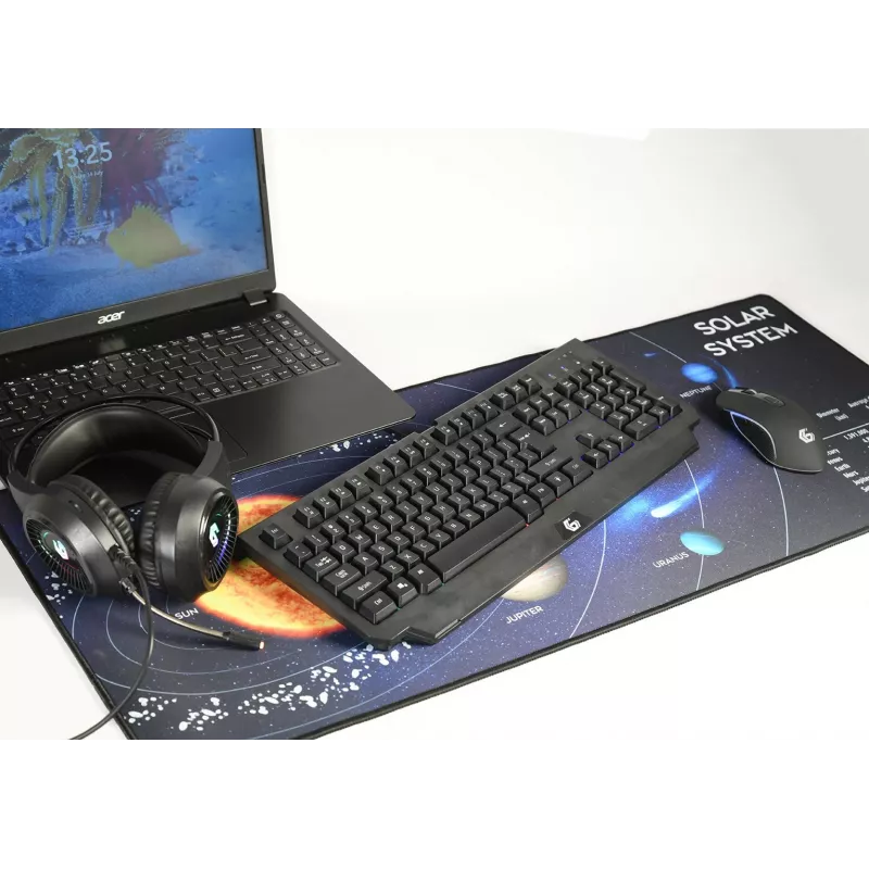 Gembird MP-SOLARSYSTEM-XL-01 Gaming-Mauspad extra groß\Kosmos\ 350 x 900