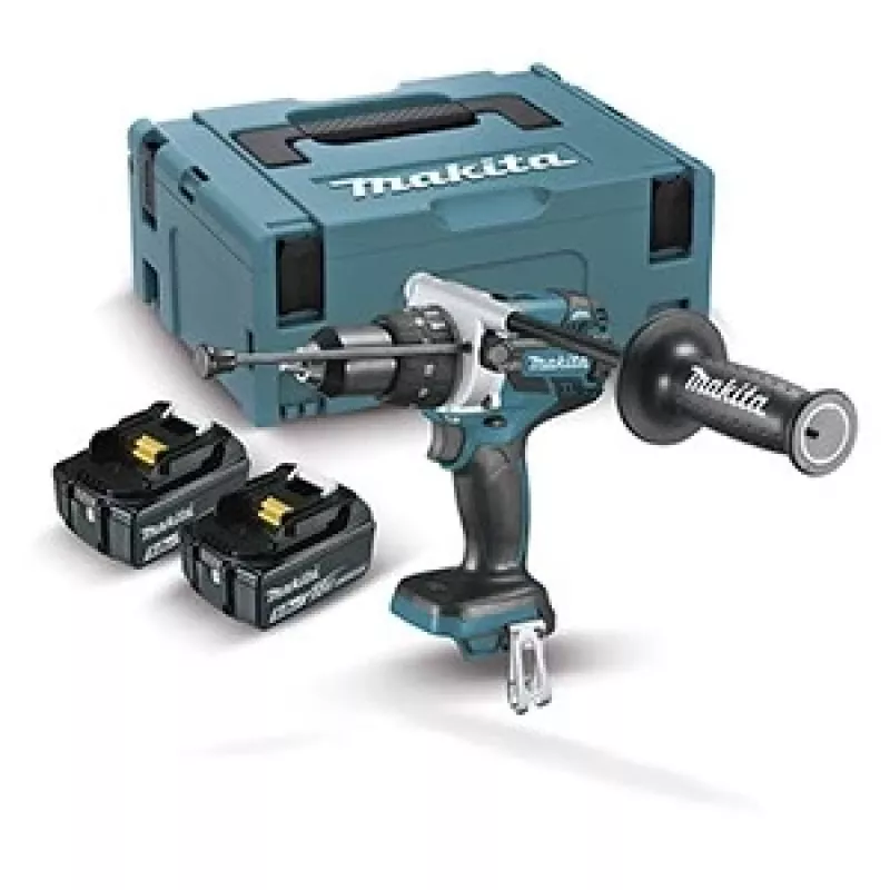 Makita DHP458RTJ Bohrmaschine 2000 U/min Schwarz, Blau