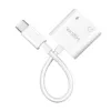 LogiLink USB-C Audio Adapter USB-C/M auf 2x USB-C/F 60W PD weiß