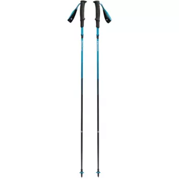 Trekkingstöcke Distance Carbon Z, Fitnessgerät Anthrazit/Blau, 1 Paar, 105 cm