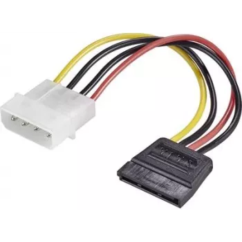 Netzteiladapter Renkforce RF-4174632 1× IDE 4‑polig auf 1× SATA 15‑polig Kabel 0,15 m
