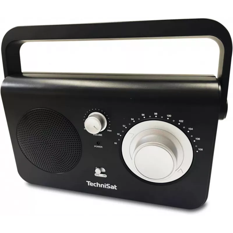 Tragbares Radio TECHNISAT CLASSIC 100 — Analog UKW, 1 W RMS, 3,5 mm, Weiß