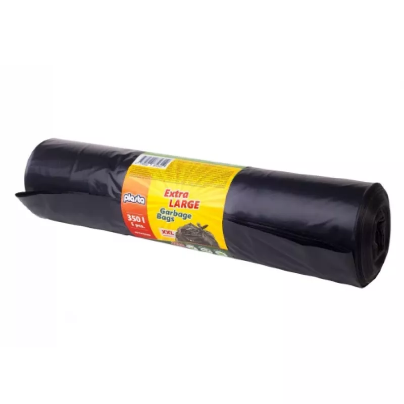 Müllbeutel, 350L/5Stk., 60 μm, schwarz