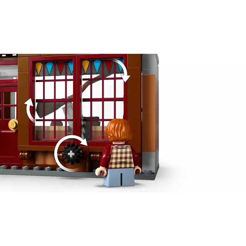 LEGO Harry Potter 76452 Quidditch Supplies Eiscremesalon Mini‑Build‑Set, 795 Teile, 6 Minifiguren, Alter 8+