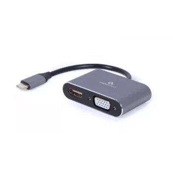 Cablexpert A-USB3C-HDMIVGA-01 USB-Grafikadapter Grau