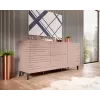Kommode cama meble Cama Nova 155 × 40 × 72 cm, rosa matt, MDF-Korpus