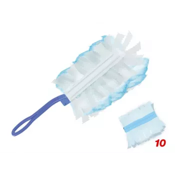 Beper Staubwedel-Set C203PUL004 mit 10 Nachfüllungen — Handstaubwedel-Set, austauschbare Mikrofaser-Köpfe