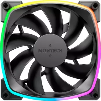 MONTECH AX120 120mm ARGB 3er-Pack Gehäuselüfter - Schwarz