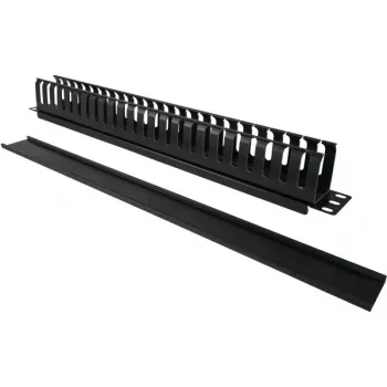 Kabelbox Alantec PK008 Wandorganizer 1U schwarz Metall/Kunststoff