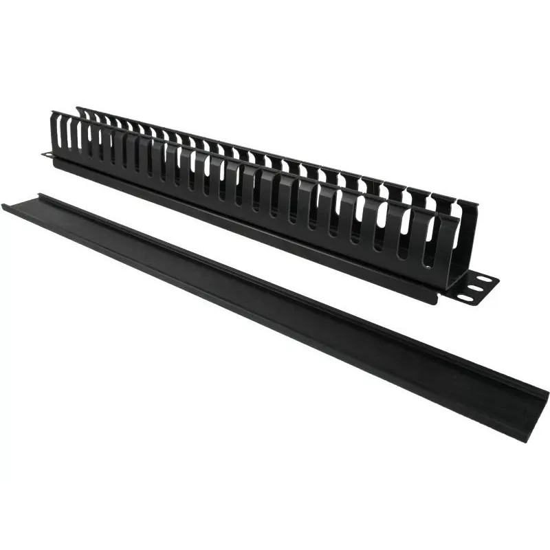 Kabelbox Alantec PK008 Wandorganizer 1U schwarz Metall/Kunststoff