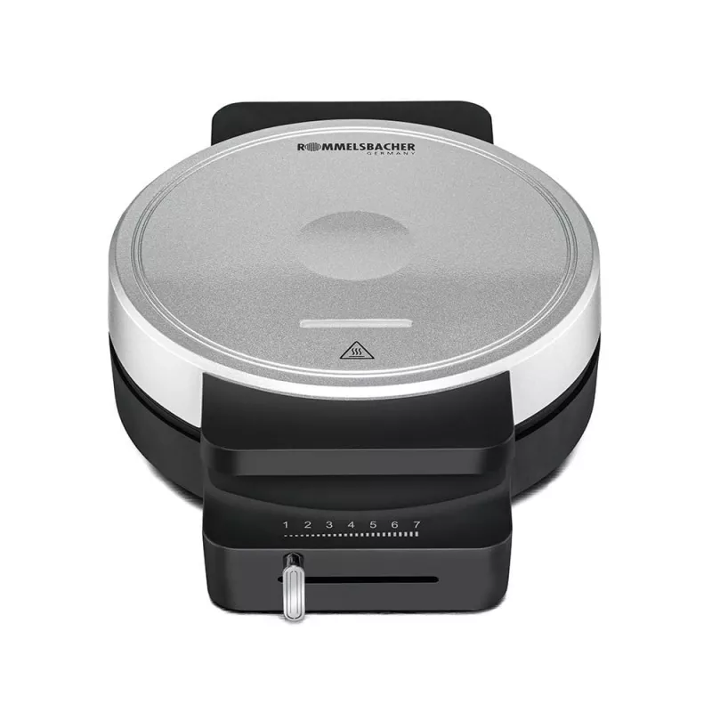 ROMMELSBACHER WA 850, 1 Waffel(n), Kreis, Herzform, Schwarz, Silber, 17,5 cm, Kunststoff, 850 W