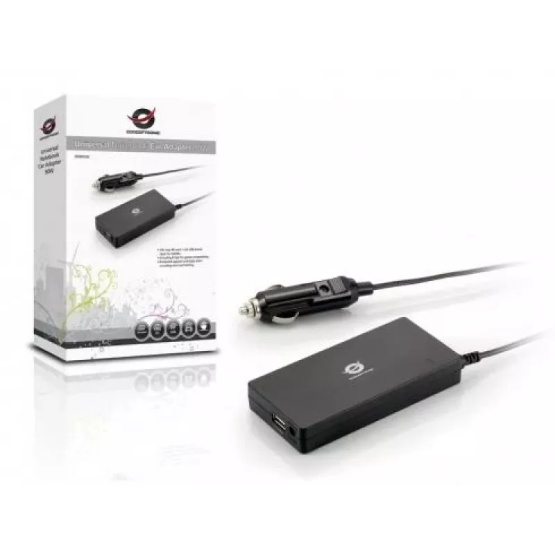 Conceptronic CNB90CAR Netzteil Auto 90 W Schwarz