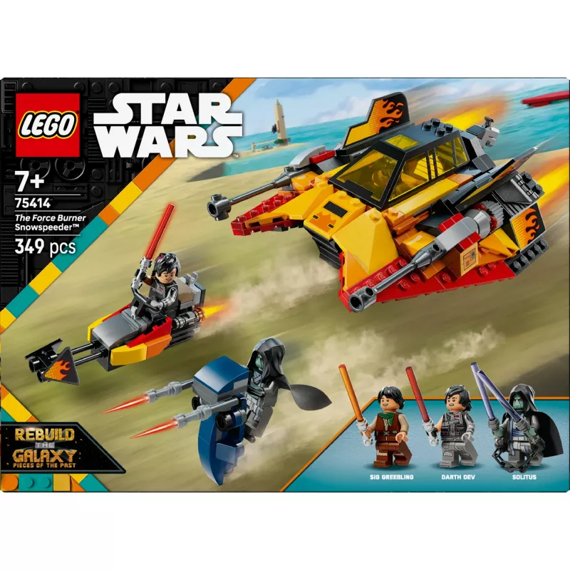 LEGO Star Wars Flame Speeder 75414 Schneefahrzeug-Set – 349 Teile, 3 Minifiguren, Alter 7+