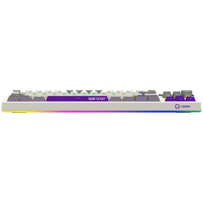 LORGAR KBP70TKLW, Kabellose TKL Mechanische Gaming-Tastatur Pro, Beige, EN-Layout
