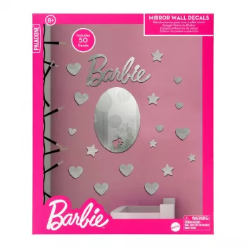 Spiegel-Wandaufkleber Paladone PP13751BR Barbie-Design – dekorativer selbstklebender Spiegelfolien-Aufkleber