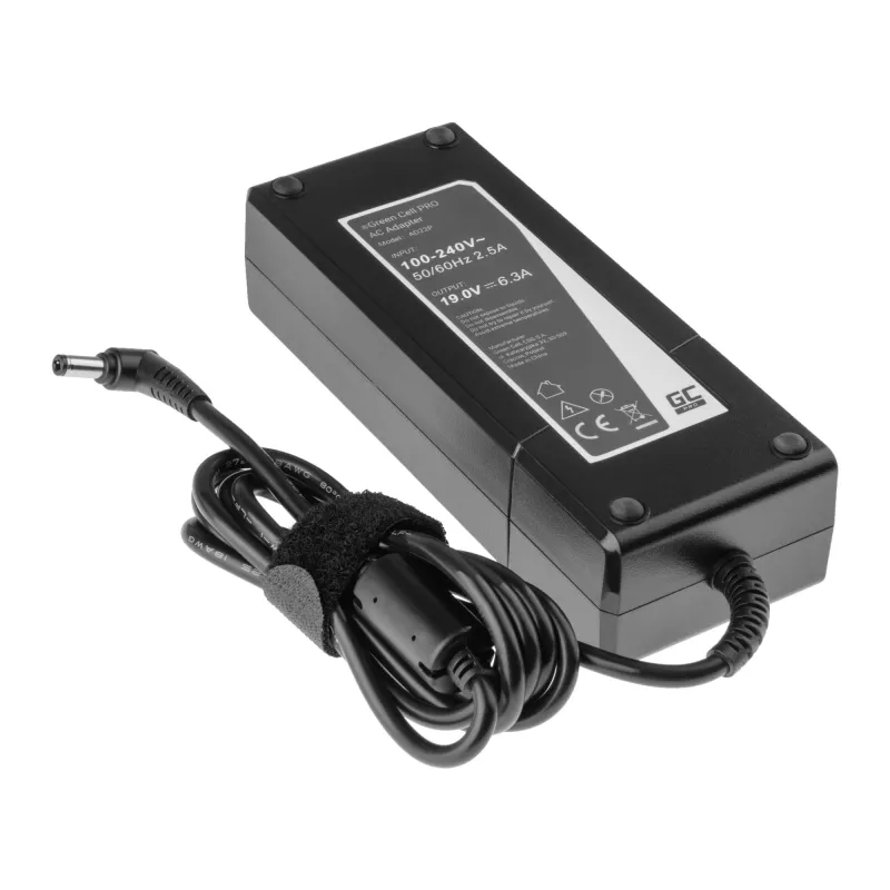 Netzteil/Wechselrichter Green Cell AD22P 120 W 19 V 6,3 A für ASUS-Laptops, Innenbereich, schwarz