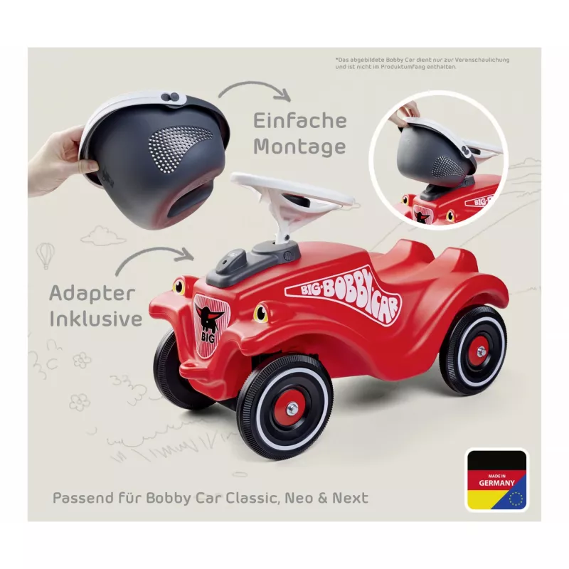 Bobby Car Gepäckkorb (Grau/Weiß)