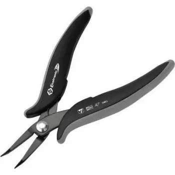 ESD-Pinzette c.k tools T3892 45° gebogen 152 mm – antistatische Präzisionspinzette