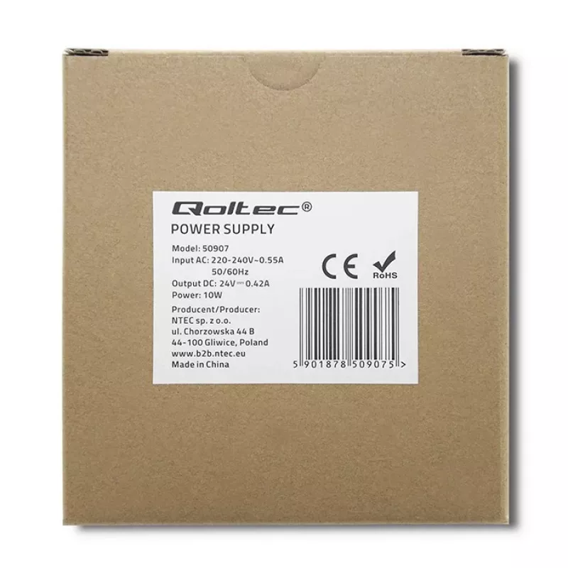 DIN-Schienen-Netzteil 10W, 24V, 0,42A, schlank
