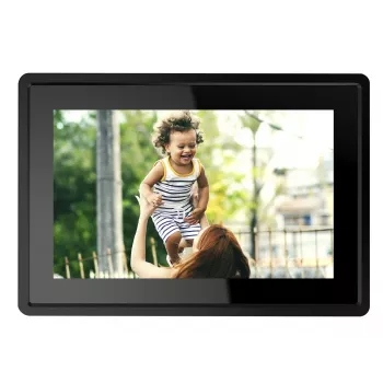 Denver PFF-1021BLACK digitaler Bilderrahmen Schwarz 25,6 cm (10,1 Zoll) Touchscreen Wi-Fi