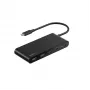 Belkin Connect, USB Type-C, HDMI, USB 2.0 Type-A, USB 3.2 Gen 1 (3.1 Gen 1) Type-C, MicroSD (TransFlash), SD, Schwarz, Rundkabel, 0,2 m
