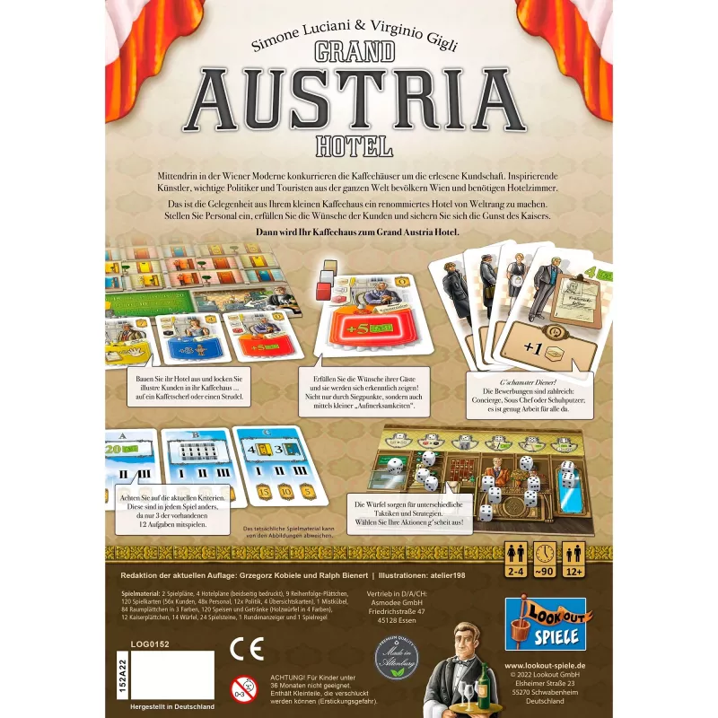 Grand Austria Hotel, Brettspiel