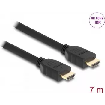 DeLOCK High Speed HDMI-Kabel 48 Gbit/s 8K 60 Hz schwarz 7 m